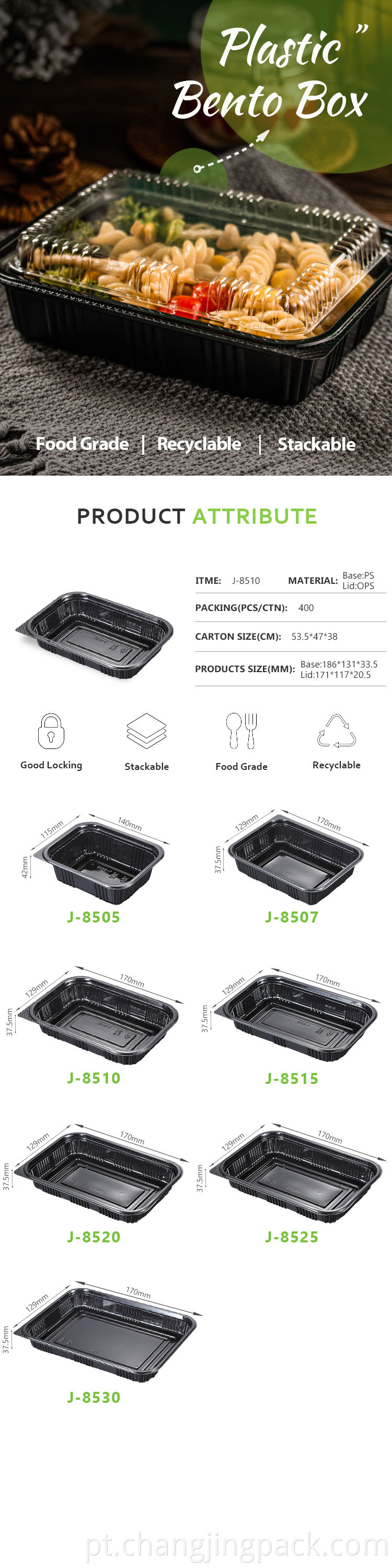 plastic containers for food